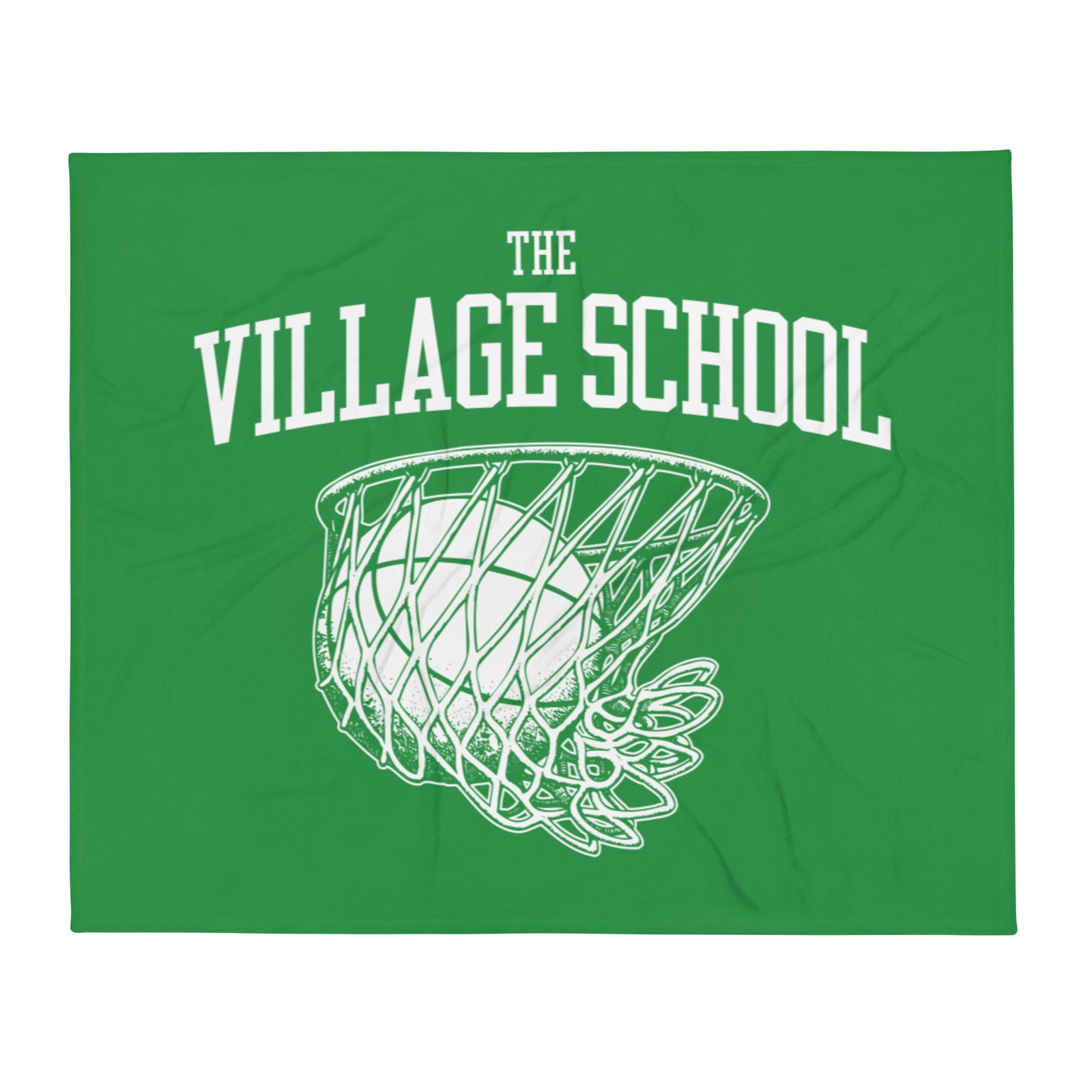 The Village School Basketball Throw Blanket 50 x 60