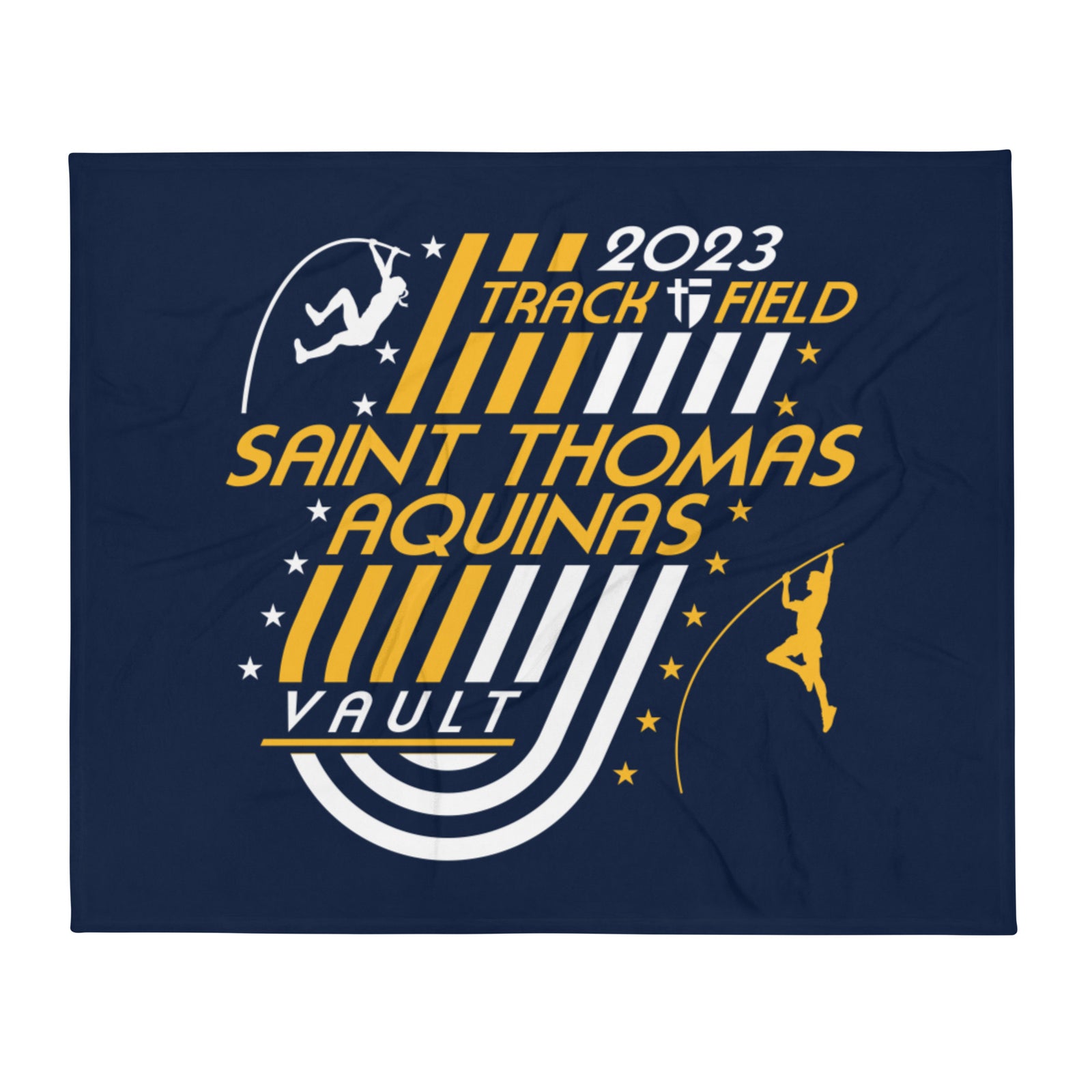 Saint Thomas Aquinas Track & Field Vault Throw Blanket 50 x 60