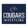 Carroll Wrestling Cougars  Throw Blanket 50 x 60