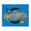Liberty State Wrestling Champs Royal Design Throw Blanket 50 x 60