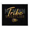 McMinn Tribe Wrestling Club  Black Throw Blanket 50 x 60