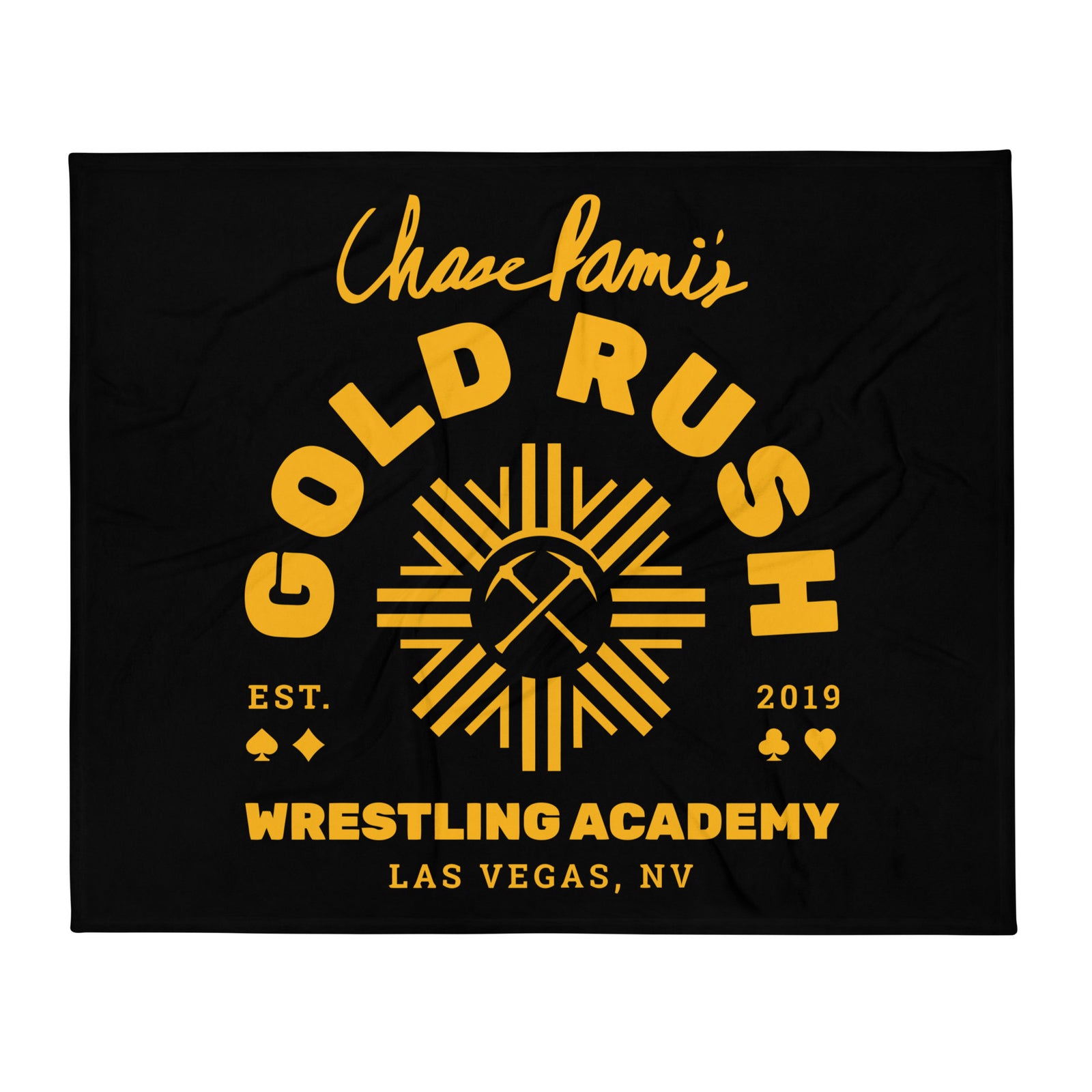 Gold Rush Wrestling Throw Blanket 50 x 60