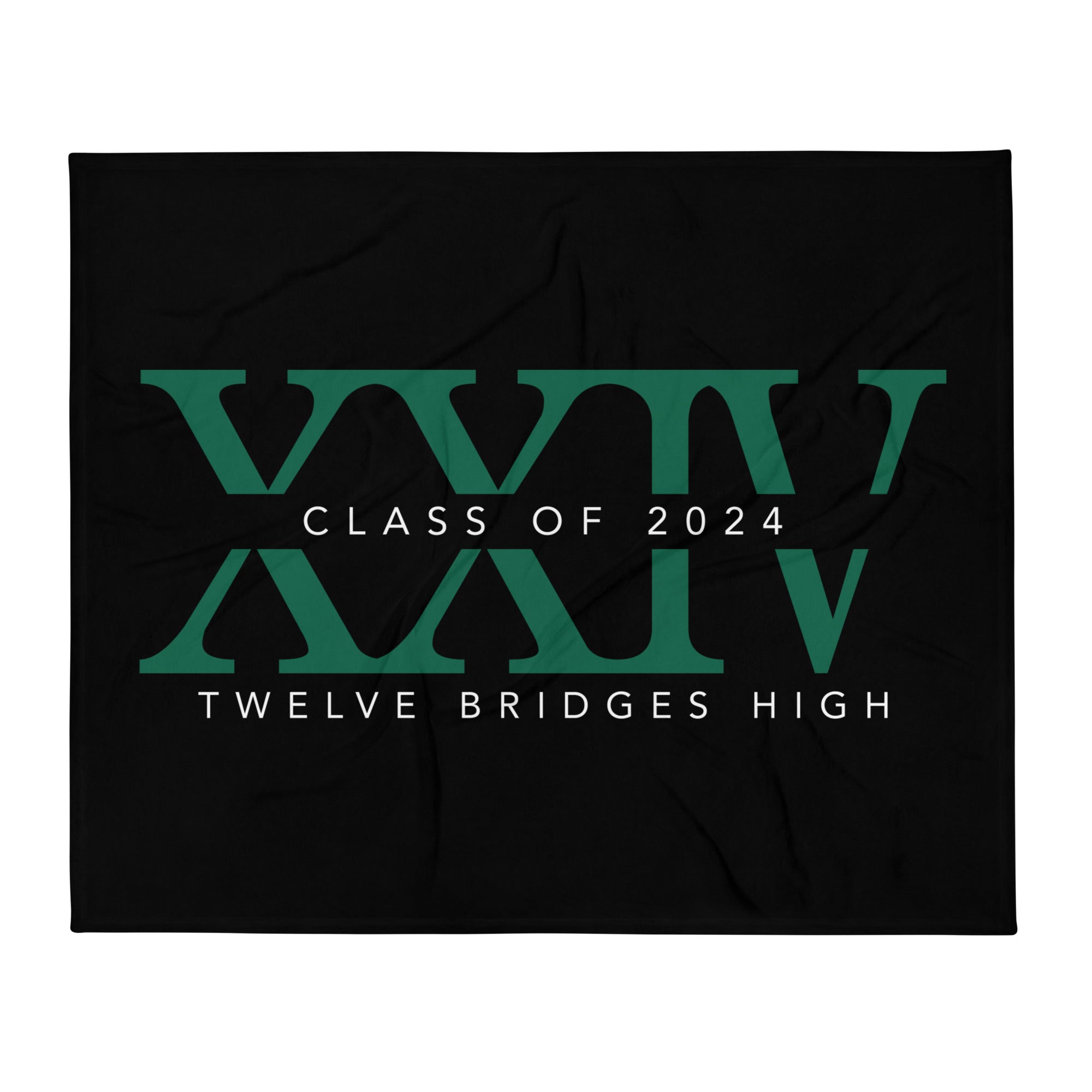 Twelve Bridges Class of 2024 Throw Blanket 50 x 60