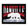 Danville Wrestling Club Black Throw Blanket 50 x 60