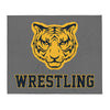 Burlington-Edison HS Wrestling Tiger  Throw Blanket 50 x 60