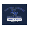 Eastern Hancock MS Track Grey Throw Blanket 50 x 60