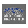 Eastern Hancock MS Track Track & Field  Throw Blanket 50 x 60