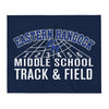 Eastern Hancock MS Track Track & Field  Throw Blanket 50 x 60