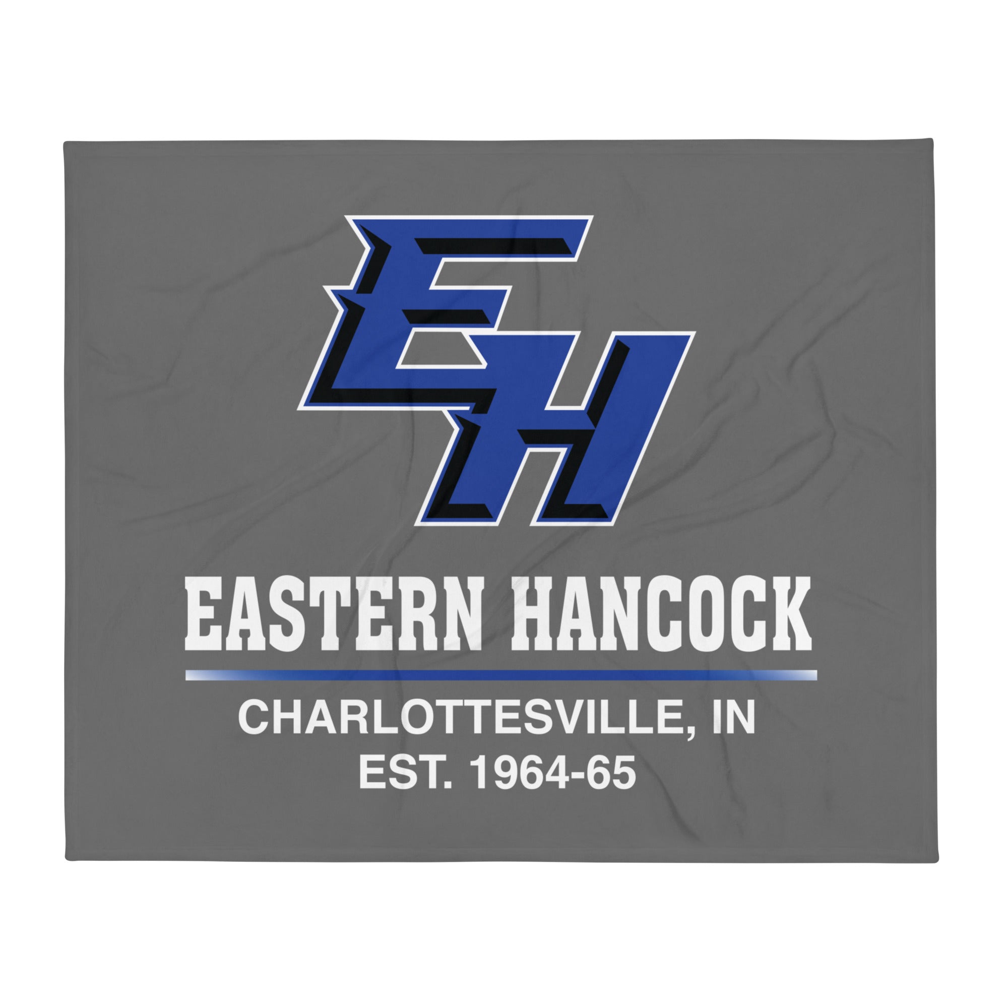 Eastern Hancock MS Track EH  Throw Blanket 50 x 60