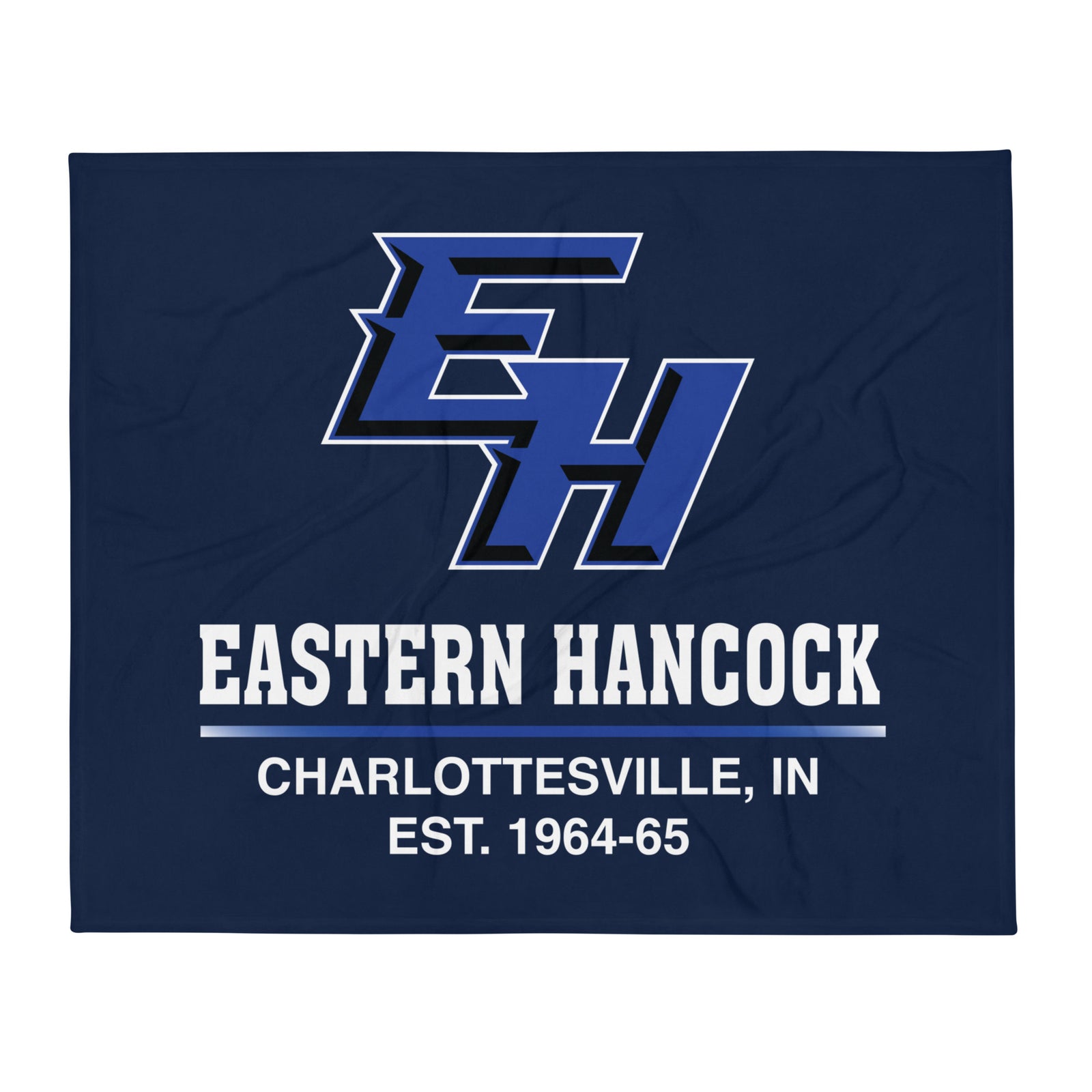 Eastern Hancock MS Track EH  Throw Blanket 50 x 60