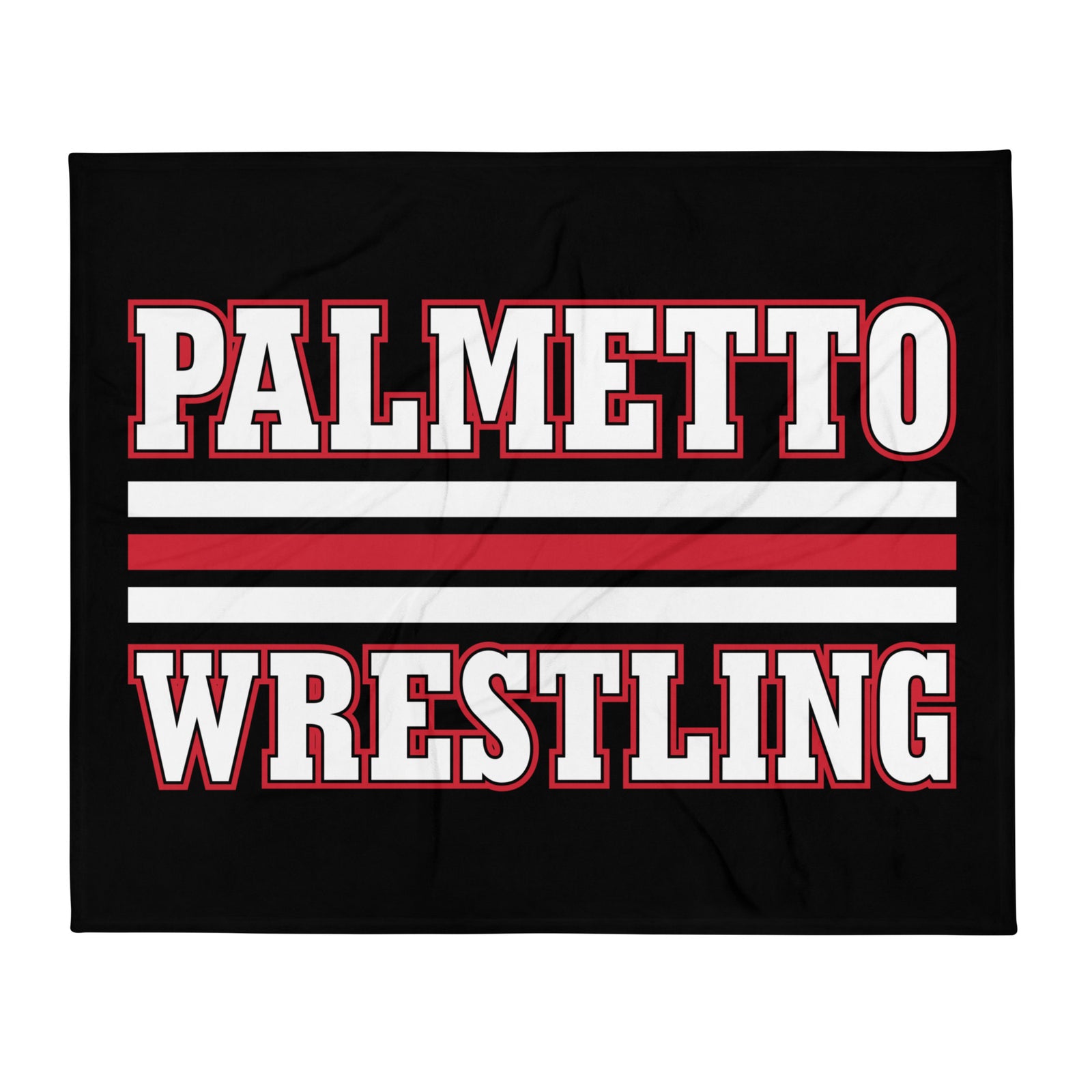 Palmetto Wrestling  Stripes Throw Blanket 50 x 60