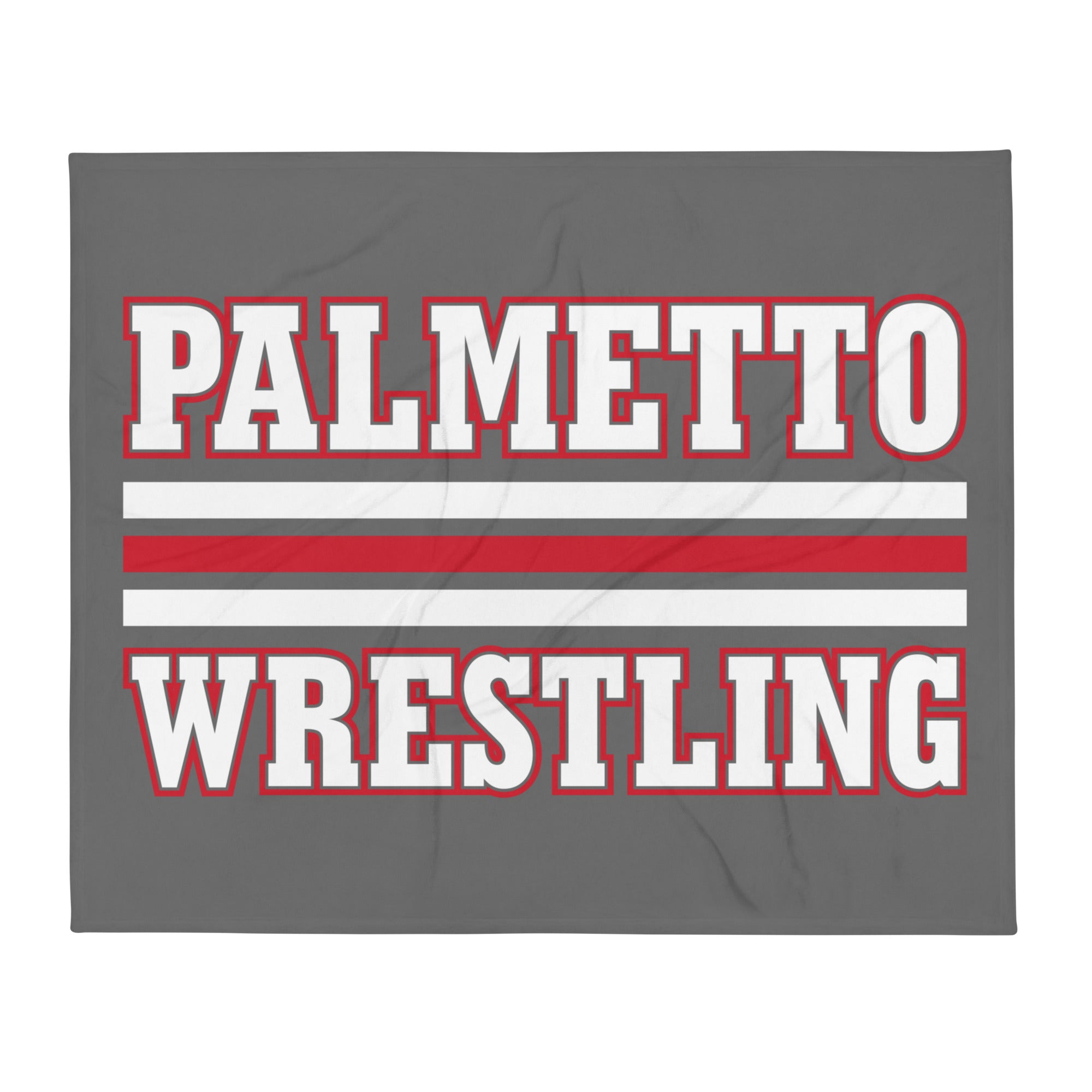 Palmetto Wrestling  Stripes Throw Blanket 50 x 60