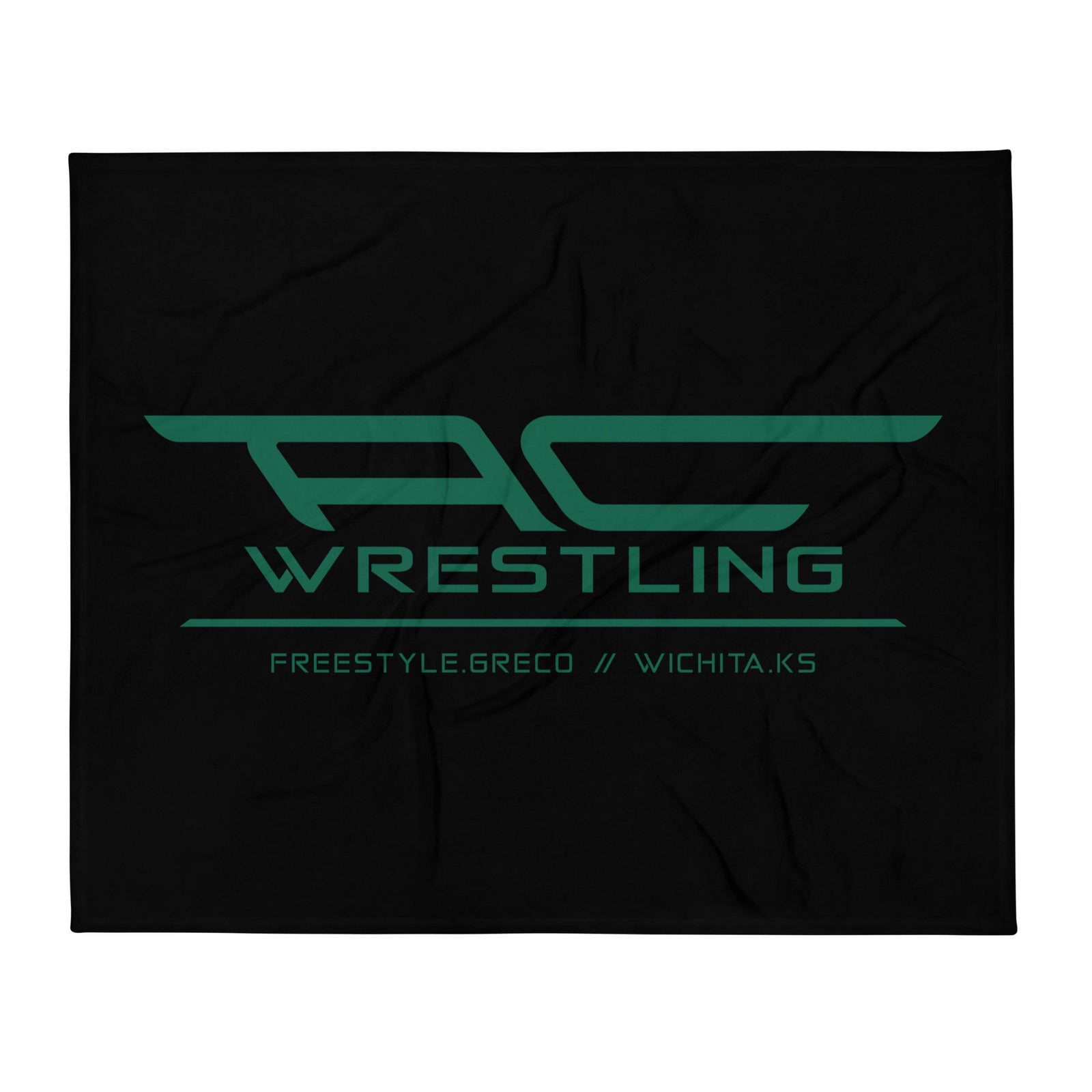 Air Capital Wrestling Throw Blanket 50 x 60