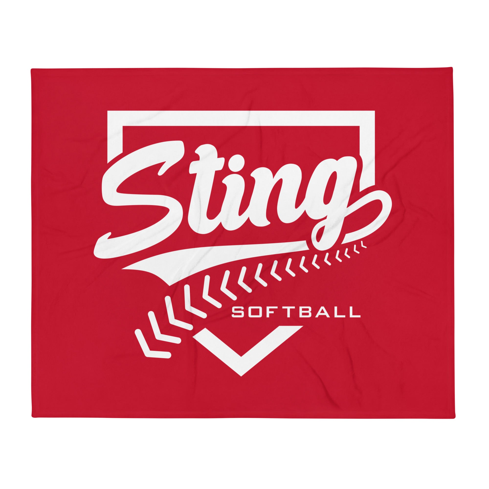 Sting Softball Throw Blanket 50 x 60
