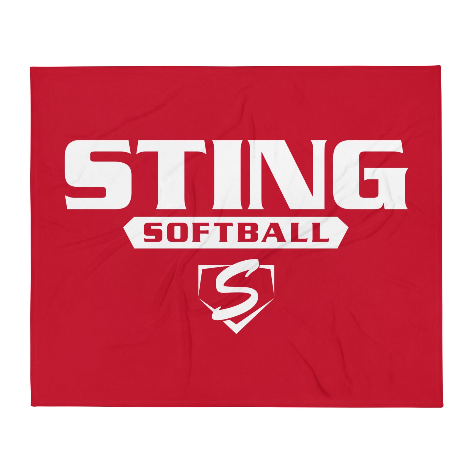 Sting Softball Throw Blanket 50 x 60