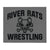 River Rats Wrestling  Grey Throw Blanket 50 x 60