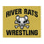 River Rats Wrestling  Gold Throw Blanket 50 x 60