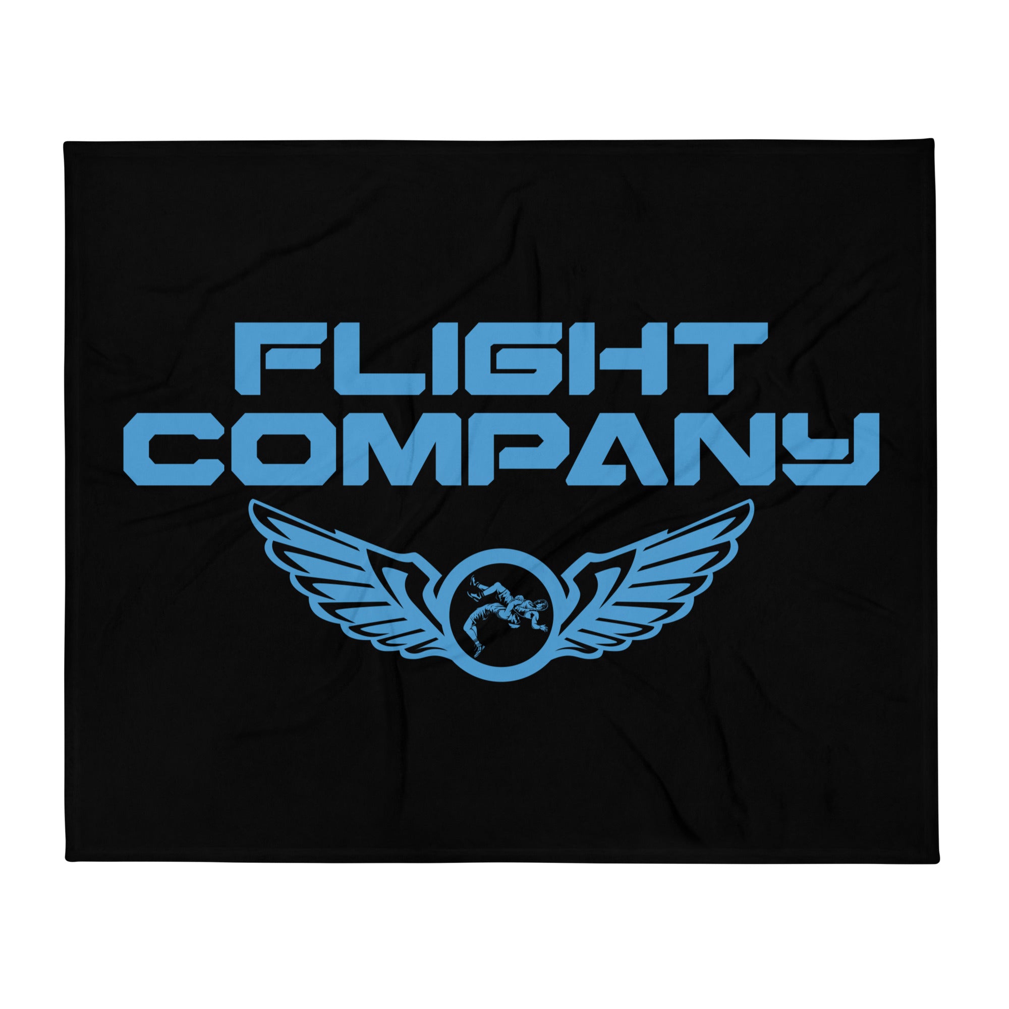 Flight Company  Black Throw Blanket 50 x 60