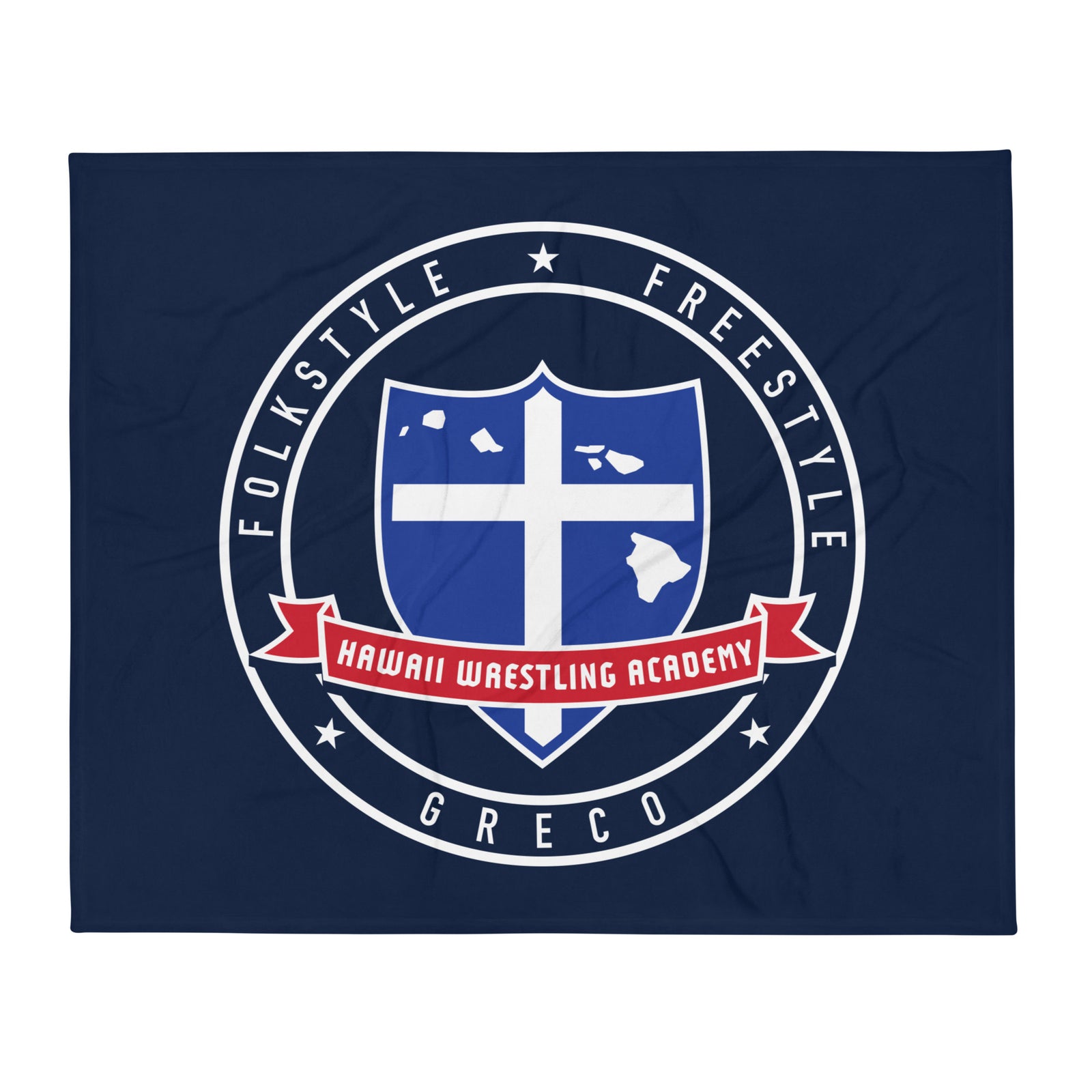 Hawaii Wrestling Academy Throw Blanket 50 x 60
