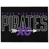 Piper High School Pirates XC Throw Blanket