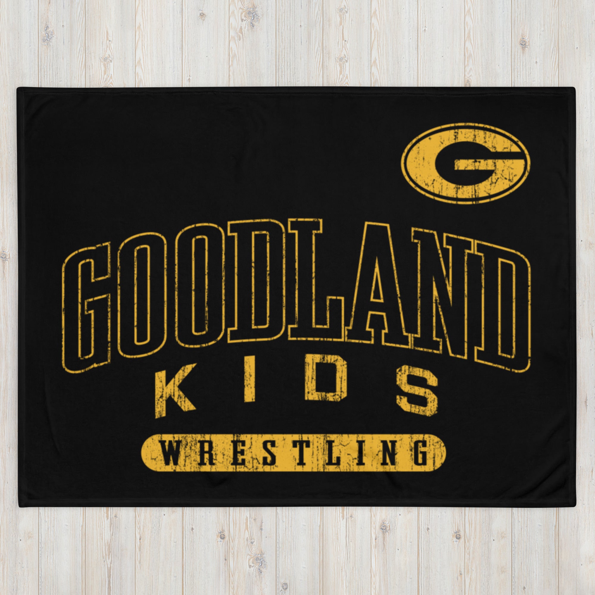 Goodland Kids Wrestling Throw Blanket