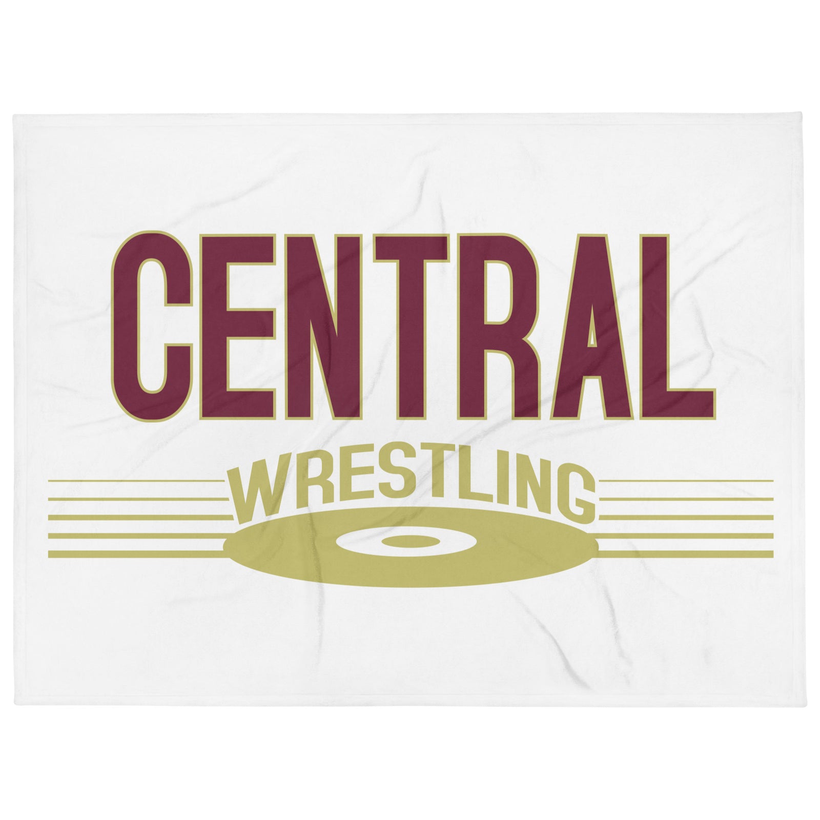 Keller Central Wrestling White Throw Blanket 60 x 80