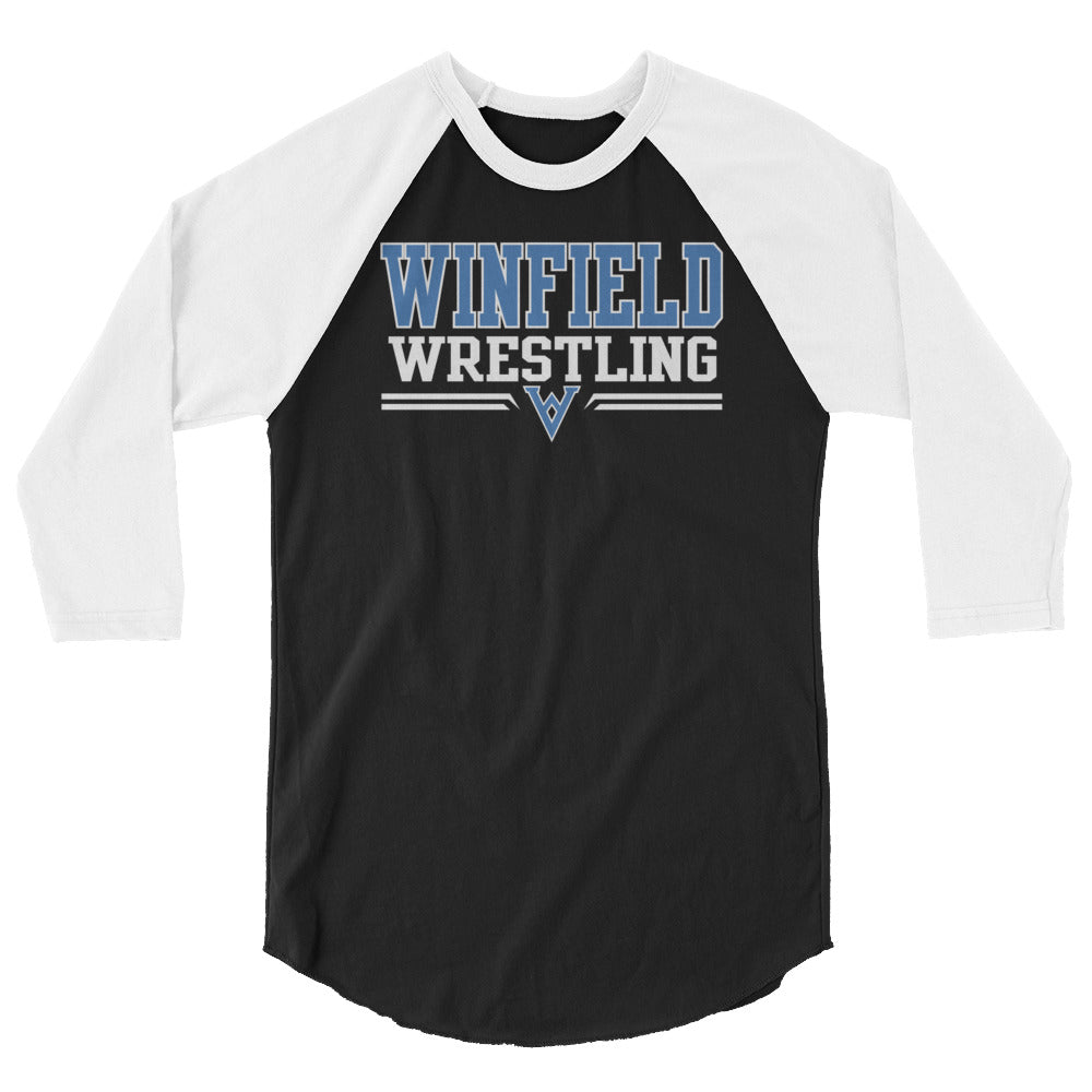 Winfield Wrestling 3/4 Sleeve Raglan Shirt