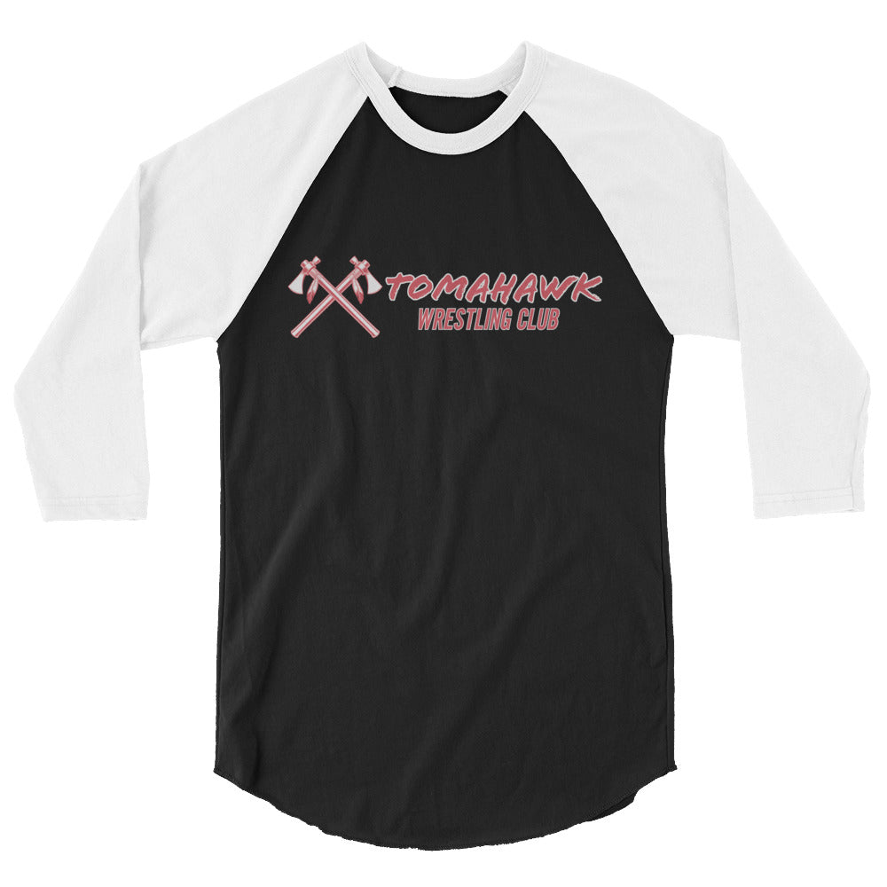 Tomahawk Wrestling 3/4 sleeve raglan shirt