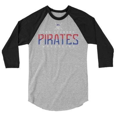 San Leandro Pirates 3/4 sleeve raglan shirt