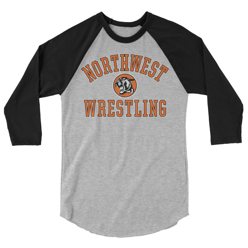 Northwest Wrestling 3/4 sleeve raglan shirt