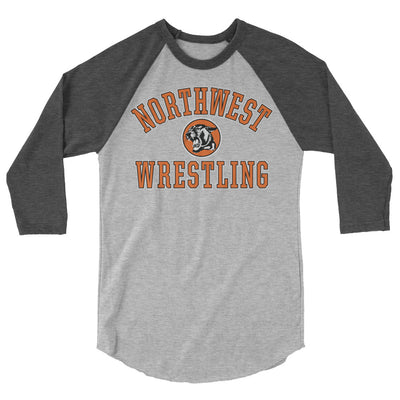 Northwest Wrestling 3/4 sleeve raglan shirt