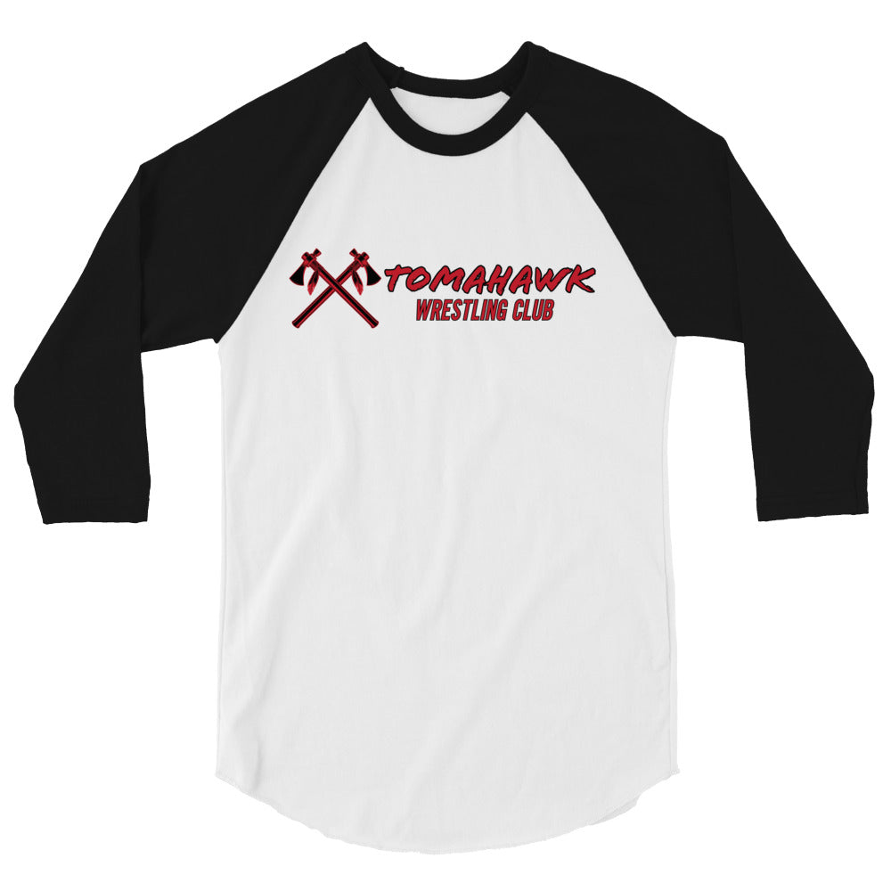 Tomahawk Wrestling 3/4 sleeve raglan shirt