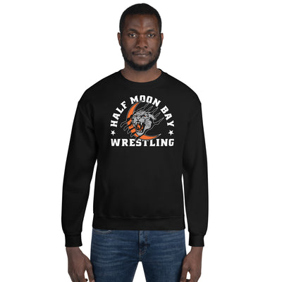 Half Moon Bay Wrestling MASCOT Unisex Crew Neck Sweatshirt