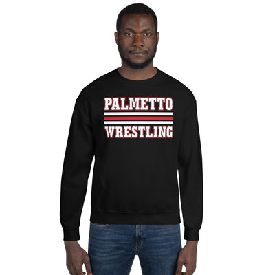 Palmetto Wrestling  Stripes Unisex Crew Neck Sweatshirt