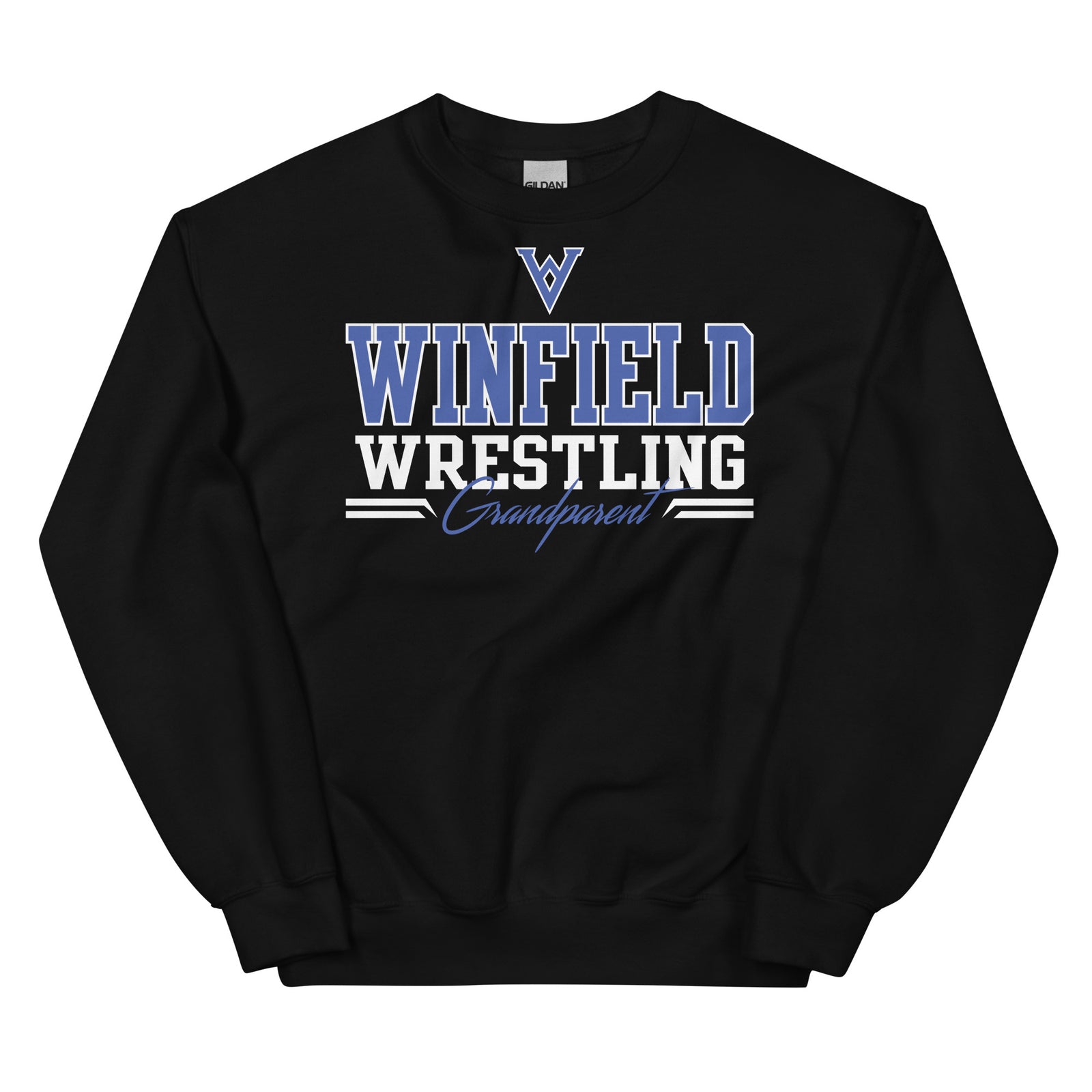Winfield Wrestling Grandparent Black Unisex Sweatshirt