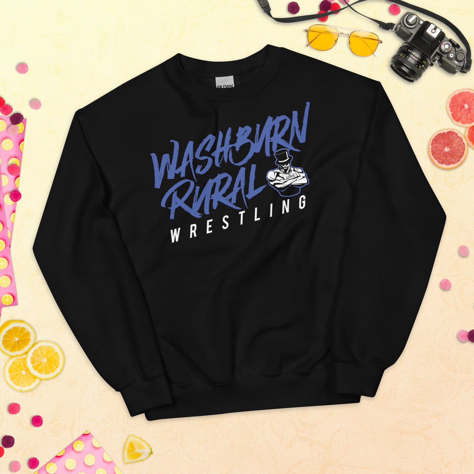 Washburn Rural Graffiti Unisex Crew Neck Sweatshirt