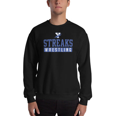 Streaks Wrestling  Unisex Crew Neck Sweatshirt