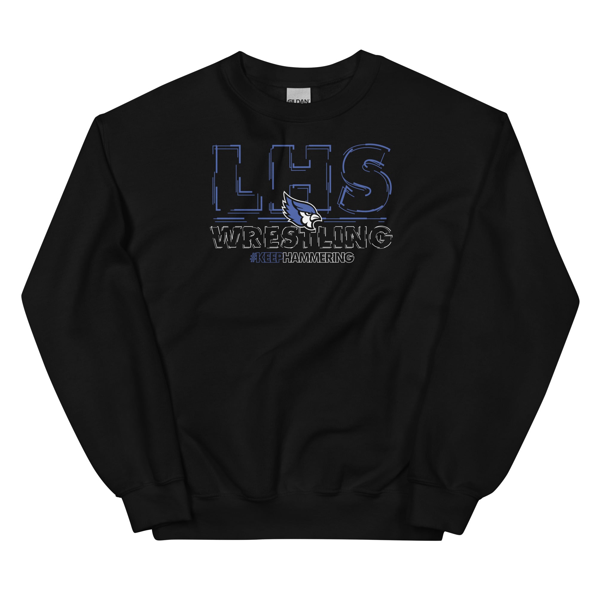 Liberty High School Wrestling  Unisex Crew Neck Sweatshirt