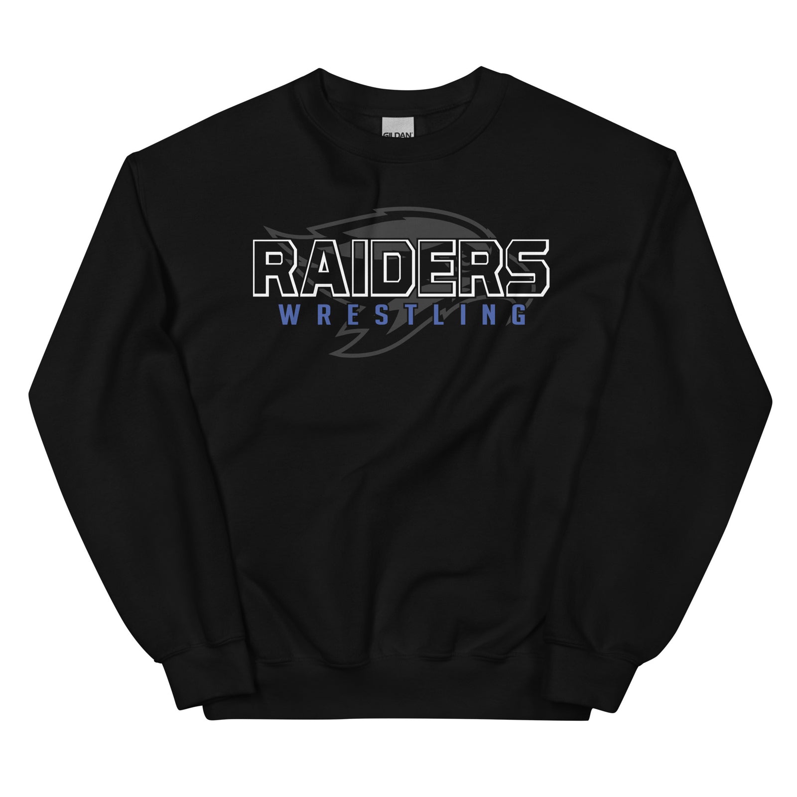 Leonardtown Wrestling  Black  Unisex Crew Neck Sweatshirt