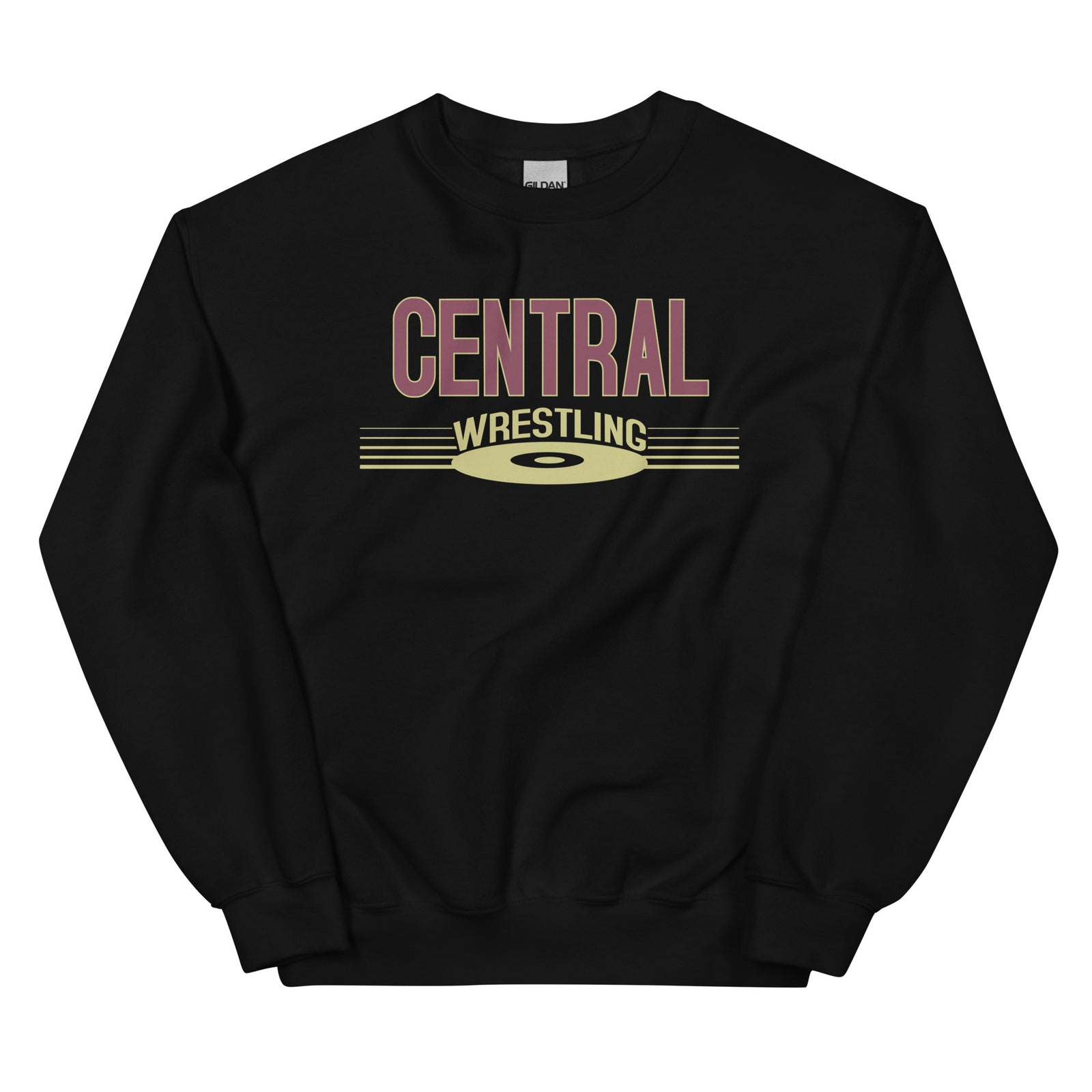 Keller Central Wrestling Black Unisex Crew Neck Sweatshirt