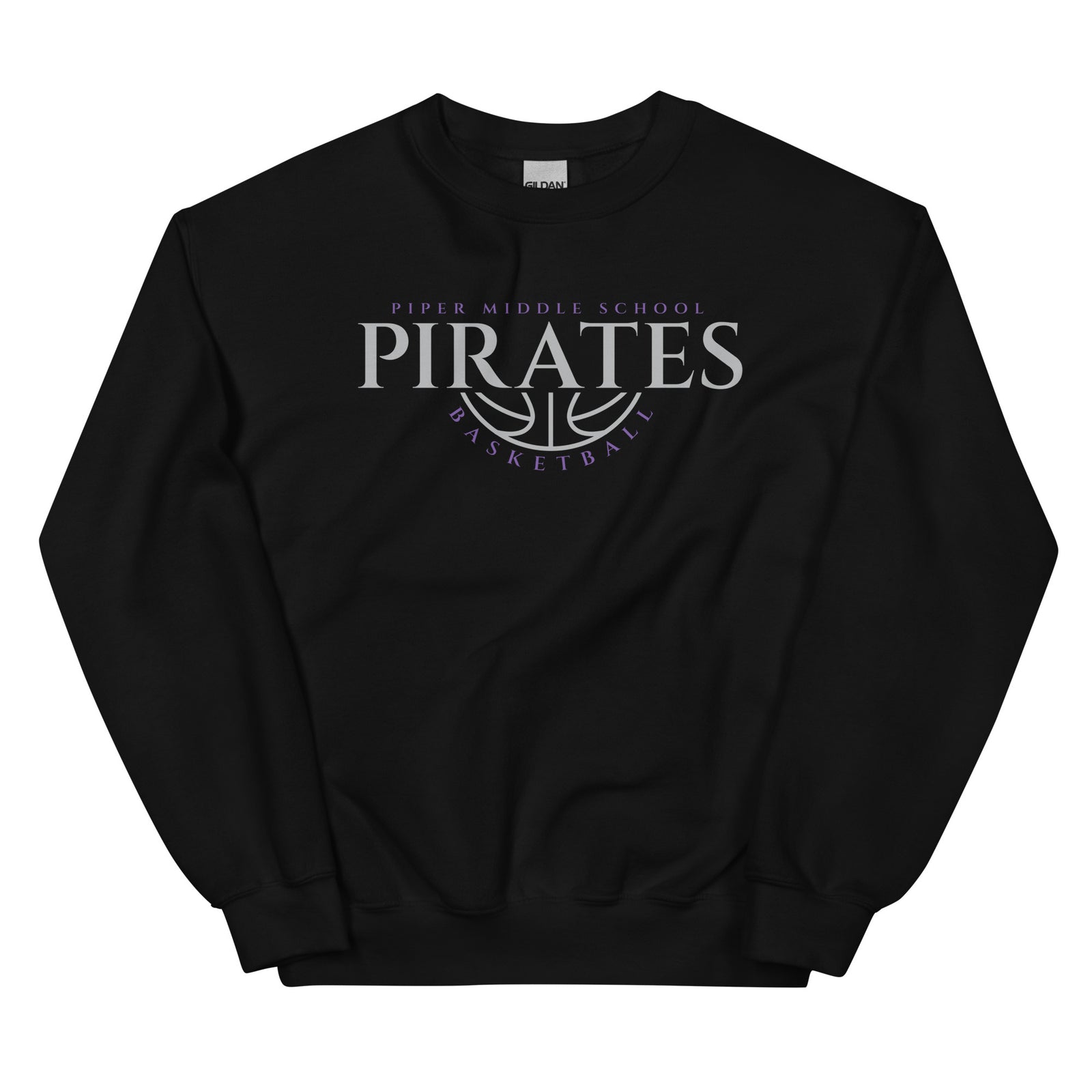 Piper Middle School Basketball Unisex Crew Neck Sweatshirt