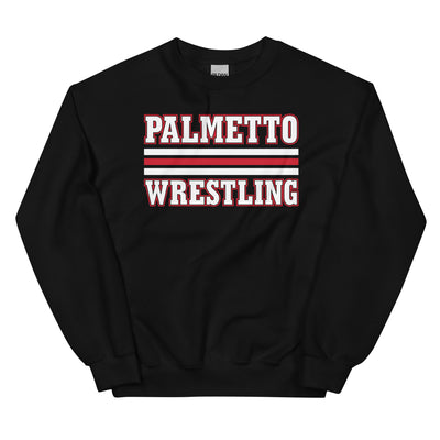 Palmetto Wrestling  Stripes Unisex Crew Neck Sweatshirt