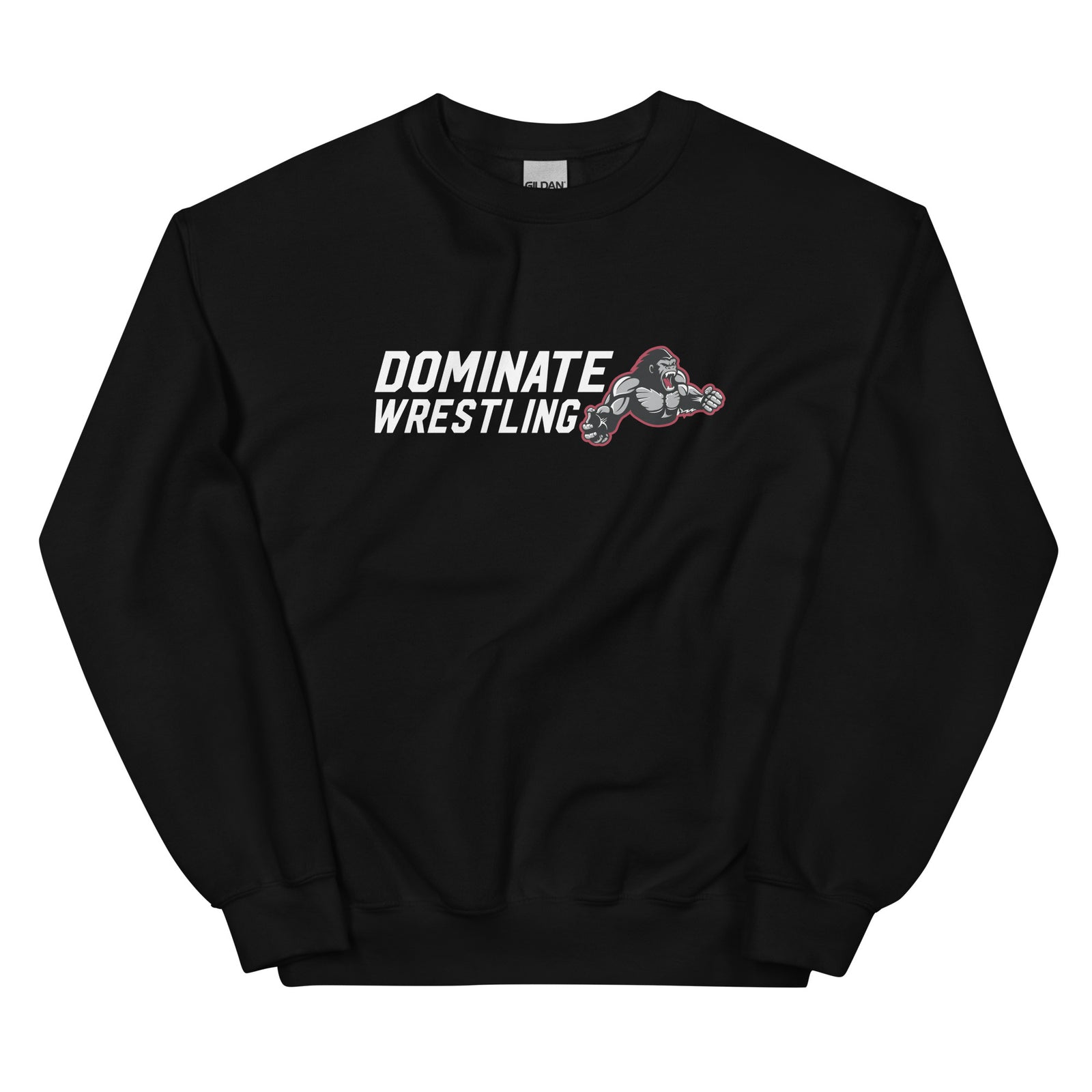 Dominate Wrestling  Embroidered Unisex Crew Neck Sweatshirt