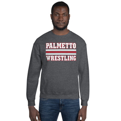 Palmetto Wrestling  Stripes Unisex Crew Neck Sweatshirt