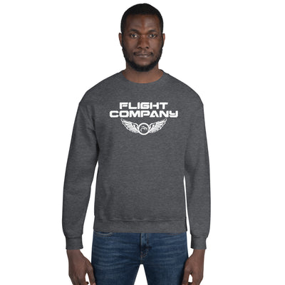 Flight Company  Grey Unisex Crew Neck Sweatshirt