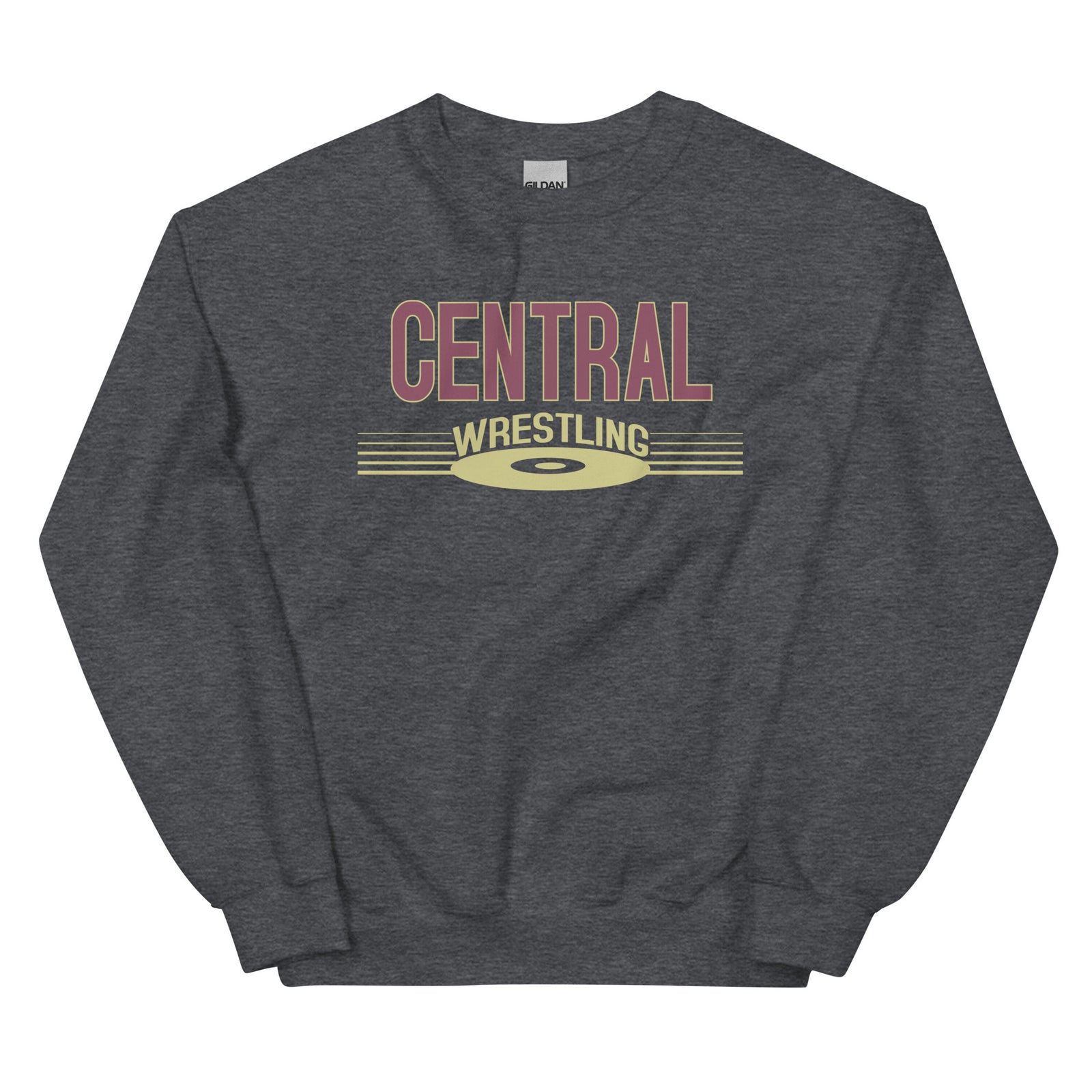 Keller Central Wrestling Dark Heather Unisex Crew Neck Sweatshirt