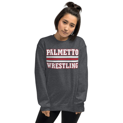 Palmetto Wrestling  Stripes Unisex Crew Neck Sweatshirt