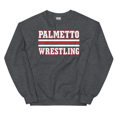 Palmetto Wrestling  Stripes Unisex Crew Neck Sweatshirt