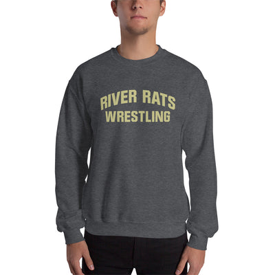 River Rats Wrestling  Embroidered Unisex Crew Neck Sweatshirt
