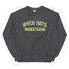 River Rats Wrestling  Embroidered Unisex Crew Neck Sweatshirt